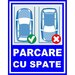 Placuta parcare cu spate